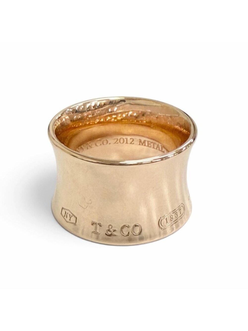Tiffany & Co 1837 Gold Rubedo Wide Ring